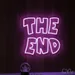 Custom Neon | The End Neon Sign | 17x17 Inch | Light Purple Neon Sign for Home Decor 1