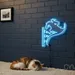 Custom Neon | Bull Rider Neon Sign | 25x23 | Ice Blue Neon Sign for Wall Decor 2