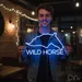 Custom Neon | Wild Horse Neon Sign | 13x22.jp | Blue Neon Sign for Wall Decor 1
