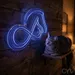 Custom Neon | Horse Head with Infinity Symbol Neon Sign | 19x24 Inch | Purple 2