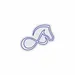 Custom Neon | Horse Head with Infinity Symbol Neon Sign | 19x24 Inch | Purple 3