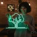 Custom Neon | Tree Design Neon Sign | 18x24 | Neon Green Light for Home Decor 1