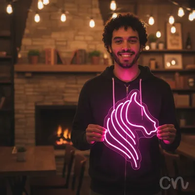 Custom Neon | no text Neon Sign | 24x19 | Pink