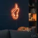Custom Neon | Horse Head Neon Sign | 25x14 in | Warm Orange Bright Wall Decor 2