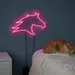 Custom Neon | Horse Head Neon Sign | 16x23 Inches | Hot Pink Bright LED Decor 2