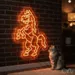 Custom Neon | Horse Design Neon Sign | 40x30.jp | Orange Color for Lounge Bar Decor 2