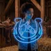 Custom Neon | Horse Head in Horseshoe Neon Sign | 24x25 | Ice Blue 1