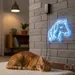 Custom Neon | Horse Head Neon Sign | 21x24 Inch | Ice Blue Neon Light 2