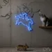 Custom Neon | Cowboy on Horse Neon Sign | 24x25 | Blue Neon Sign for Western Decor 2