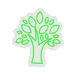 Custom Neon | Tree with Leaves Neon Sign | 24x21 Inches | Neon Green 3