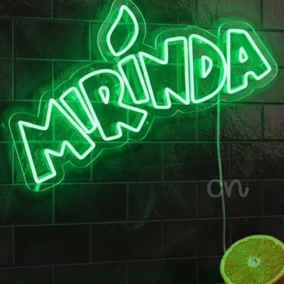 Custom Neon | neon flex mirinda sign plug | 21x30