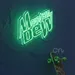 Custom Neon | Mountain Dew Logo Neon Sign | LED Flex Light Plug-in Wall Decor for Home, Bar, Cafe, Bedroom | Durable, Battery-Free Vibrant Retro Design Green Glow | 34x30 1