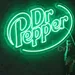 Custom Neon | Dr Pepper Logo Neon Sign | Premium Energy Efficient LED Flex Light, Durable Wall Decor for Home, Bar, Cafe, Restaurant | Easy Plug & Play Setup | 17x24 | Green 1