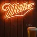 Neon Flex Miller Sign 12x24, Plug-in Miller Neon Light, Miller Logo Neon, Custom LED Miller Board, Wall Mount Miller Neon Decor, Flexible Premium Plug-in Neon Sign for Bar, Home, Cafe 1