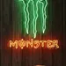 Neon Flex Monster Sign 30x30, Plug-in Monster Neon Light, LED Monster Logo Board, Wall Mount Energy Drink Neon Sign, Flexible Monster Neon Decor, Durable Plug-in Neon Display for Bar Cafe 2