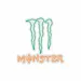 Neon Flex Monster Sign 30x30, Plug-in Monster Neon Light, LED Monster Logo Board, Wall Mount Energy Drink Neon Sign, Flexible Monster Neon Decor, Durable Plug-in Neon Display for Bar Cafe 3