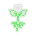 Custom Neon | Plant with Heart Neon Sign | 24x17 | Green Neon Sign for Home Decor 3