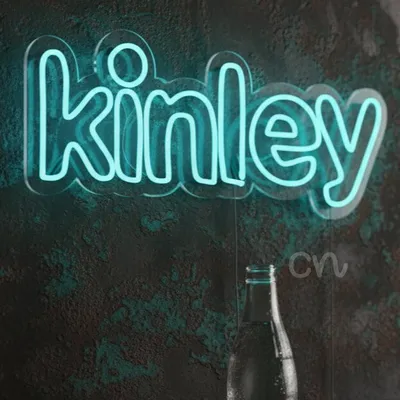 Custom Neon | kinley | 13x30. (e.g., Blue, Light Blue, Sky Blue) title with the size included.)