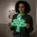 Custom Neon | Tree Design Neon Sign | 24x21 Inches | Neon Green for Home Decor 1