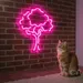 Custom Neon | Tree Design Neon Sign | 24x21 | Vibrant Pink Bright Lighting Home Decor 2