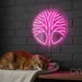 Custom Neon | Tree Design Neon Sign | 24x24 | Hot Pink Lighting for Home Decor 2