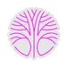 Custom Neon | Tree Design Neon Sign | 24x24 | Hot Pink Lighting for Home Decor 3