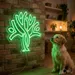 Custom Neon | Tree Design Neon Sign | 24x24 | Neon Green Light for Home Decor 2