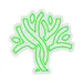 Custom Neon | Tree Design Neon Sign | 24x24 | Neon Green Light for Home Decor 3