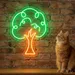Custom Neon | Tree Design Neon Sign | 24x18 | Green, Orange Neon Sign for Home Decor 2