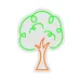 Custom Neon | Tree Design Neon Sign | 24x18 | Green, Orange Neon Sign for Home Decor 3