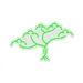 Custom Neon | Tree Design Neon Sign | 23x15 | Neon Green Light for Room Decor 3