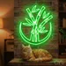 Custom Neon | Bamboo Design Neon Sign | 24x20 | Neon Green for Home and Bar Decor 2