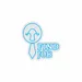 Custom Neon | Find Job Neon Sign | 24x24 | Ice Blue Neon Sign for Office or Home Decor 3