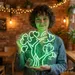 Custom Neon | Tree Design Neon Sign | 22x24 | Neon Green Light for Home Decor 1