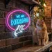 Custom Neon | We Are Hiring Neon Sign | 20x24 | Ice Blue, Hot Pink, White 2
