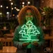 Custom Neon | Abstract Tree Shape Neon Sign | 24x24 | Neon Green Light for Home Decor 1