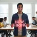 Custom Neon | Now Hiring Neon Sign | 11x24 | Hot Pink Light for Business Design 1