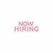 Custom Neon | Now Hiring Neon Sign | 11x24 | Hot Pink Light for Business Design 3