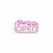 Custom Neon | Yes! We Are Open Neon Sign | 14x24 | Pink 3