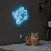Custom Neon | Tiger Head Neon Sign | 26x25.jp | Ice Blue Neon Sign for Room Decor 2