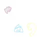 Custom Neon | Panther Heads Design Neon Sign | 19x24 | Hot Pink Ice Blue Yellow 3