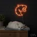 Custom Neon | Bear Head Neon Sign | 23x24 Inches | Orange Neon Sign for Home Decor 2