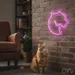 Custom Neon | Horse Head Neon Sign | 24x24 in | Hot Pink | Stylish Wall Decor 2