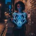 Custom Neon | Tiger Head Neon Sign | 24x23.inch | Purple Neon Sign for Home Decor 1