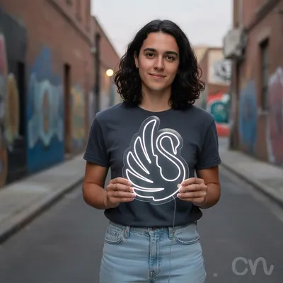 Custom Neon | Swan Neon Sign | 21x24 | Warm White Neon Light for Home Bar Decor