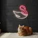 Custom Neon | Swan Neon Sign | 20x22 | Hot Pink | Perfect for Home Decor and Parties 2