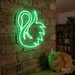 Custom Neon | Swan Design Neon Sign | 21x24 Inches | Green Neon Sign for Decor 2