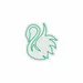 Custom Neon | Swan Design Neon Sign | 21x24 Inches | Green Neon Sign for Decor 3