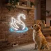 Custom Neon | Swan Neon Sign | 21x24 | Ice Blue Neon Sign for Home Bar Bedroom Decor 2