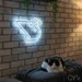 Custom Neon | Swan Neon Sign | 21x24 | White and Yellow Neon Decor for Home and Bar 2